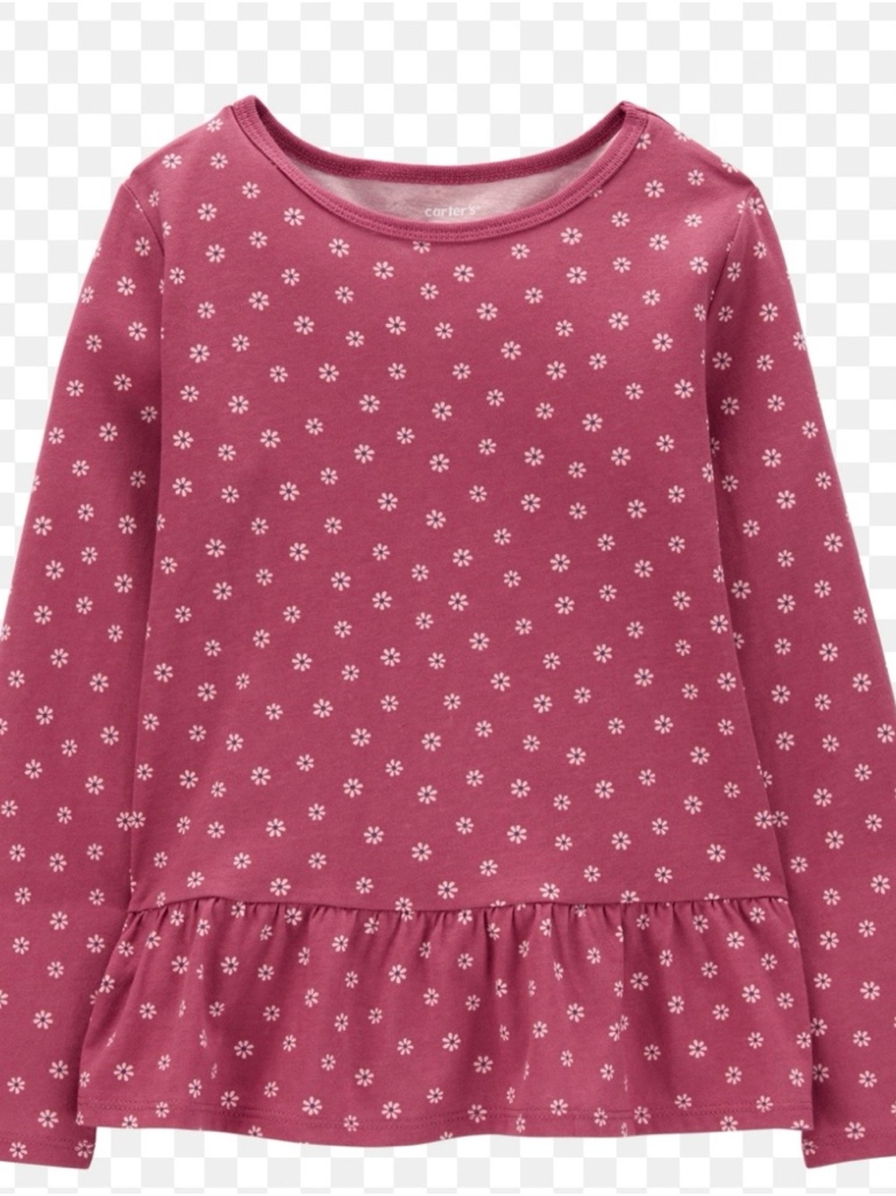 Carter’s XS Floral Peplum Top